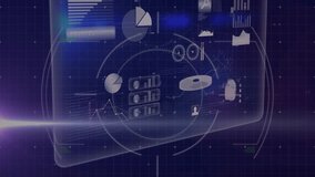 Animation of scope scanning over data processing with nft text on black background. Global technology, computing and digital interface concept digitally generated video. - Powered by Shutterstock - Get 15% off with code: PIKWIZARD15