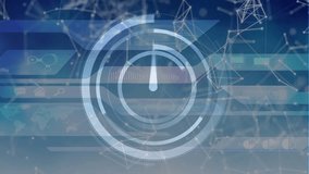 Animation of network of connections with icons and scope scanning over using floating. Connection technology and digital interface concept digitally generated video. - Powered by Shutterstock - Get 15% off with code: PIKWIZARD15