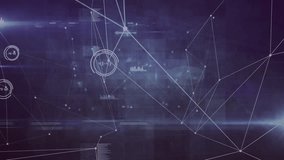 Animation of network of connections and data processing on black. Global connections logistics business and digital interface concept digitally generated video. - Powered by Shutterstock - Get 15% off with code: PIKWIZARD15