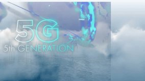 Animation of globe and 5g text over network of connections. Global business and digital interface concept digitally generated video. - Powered by Shutterstock - Get 15% off with code: PIKWIZARD15