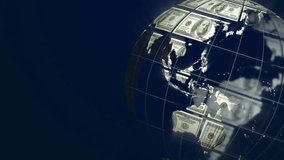 Animation of data processing and globe over woman using laptop. Global internet security digital interface technology and networking concept digitally generated video. - Powered by Shutterstock - Get 15% off with code: PIKWIZARD15