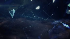 Animation of networks of connections over globe. global connections, networks and cloud computing concept digitally generated video. - Powered by Shutterstock - Get 15% off with code: PIKWIZARD15