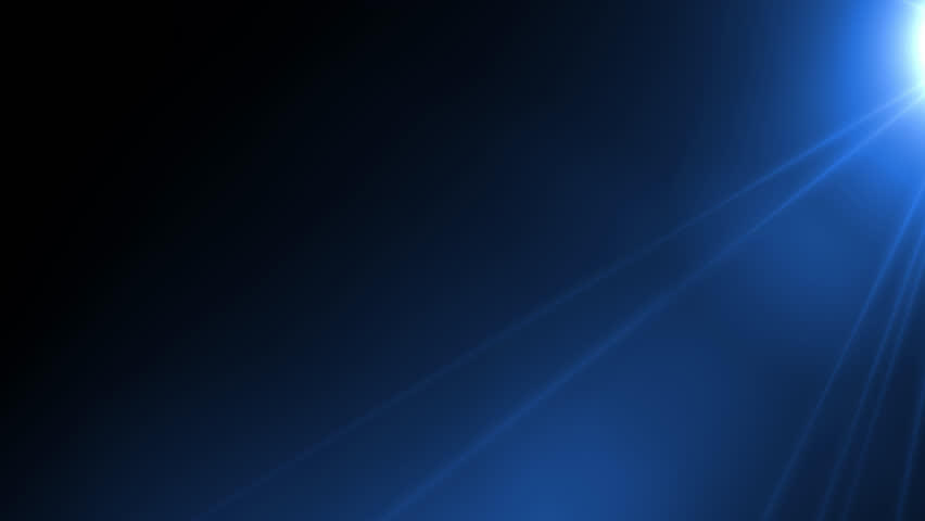 blue lens flare animation for transition on transparent background


