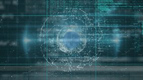 Animation of graph over icons, data processing and network of conncetions. Global technology and digital interface concept digitally generated video. - Powered by Shutterstock - Get 15% off with code: PIKWIZARD15