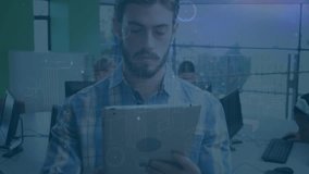 Animation of network of connections over caucasian teacher with diverse schoolchildren. Global education and digital interface concept digitally generated video. - Powered by Shutterstock - Get 15% off with code: PIKWIZARD15