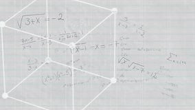 Animation of shapes and data processing on white background. Global climate change sustainability and wind energy concept digitally generated video. - Powered by Shutterstock - Get 15% off with code: PIKWIZARD15