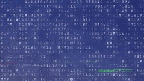 Animation of binary coding data processing over blue background. Global computing and data processing concept digitally generated video. - Powered by Shutterstock - Get 15% off with code: PIKWIZARD15