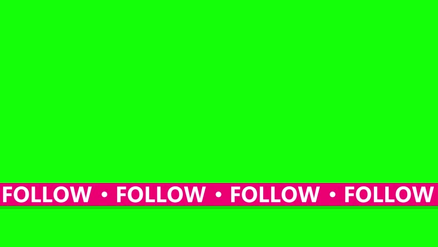 Follow. Ribbon. Abstract animation movie in the style of a popular social network.  For use in slideshows, social media posts, live broadcasts, short films, video, advertisements, presentations and animations. Flat style. Video