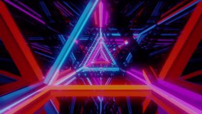 Futuristic Cyberpunk Geometric Corridor with Pulsing Neon Scaffolding - Powered by Shutterstock - Get 15% off with code: PIKWIZARD15