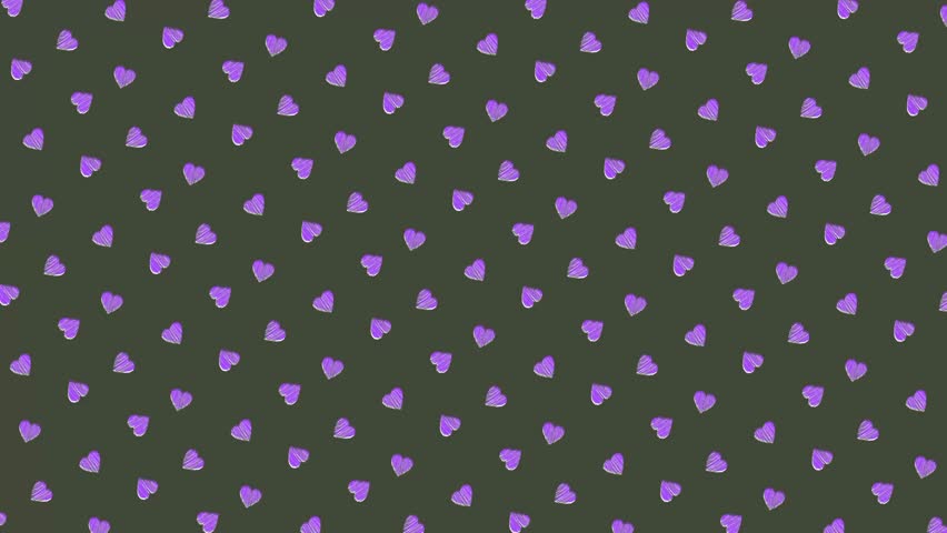 Hand-Drawn Heart Pattern Seamless Background – Pink Pastel Valentine Love Texture