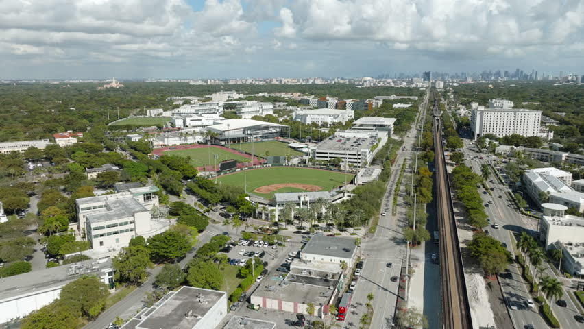 University of Miami Coral Gables Aerial 