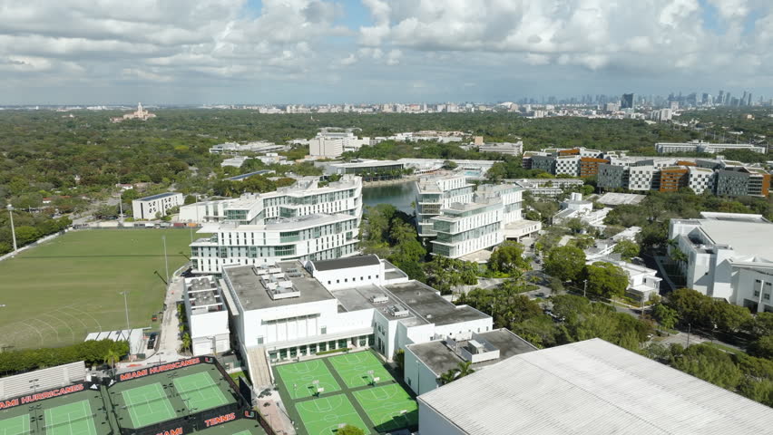 University of Miami Coral Gables Aerial 