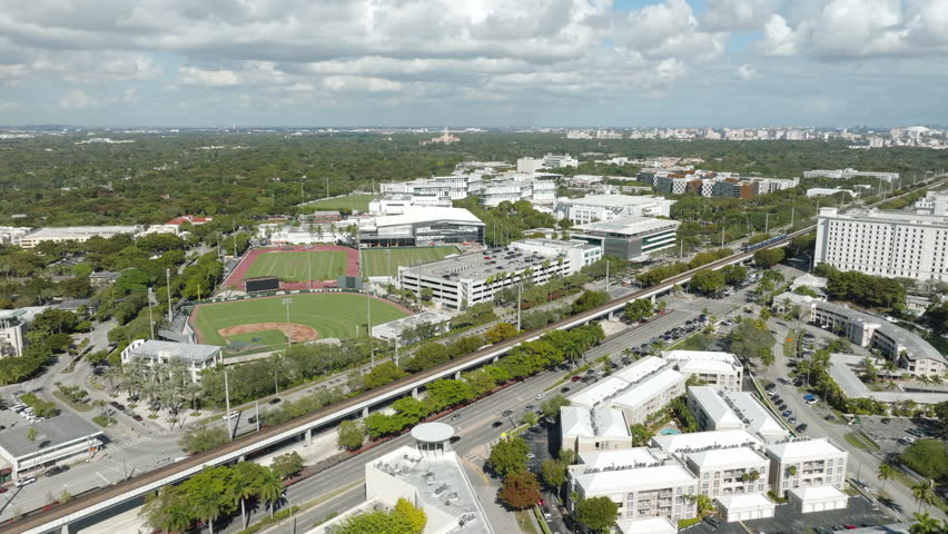 University of Miami Coral Gables Aerial 