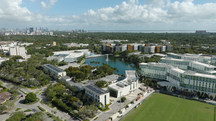 University of Miami Coral Gables Aerial 