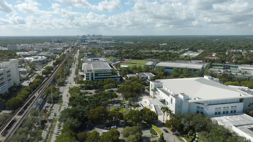 University of Miami Coral Gables Aerial 