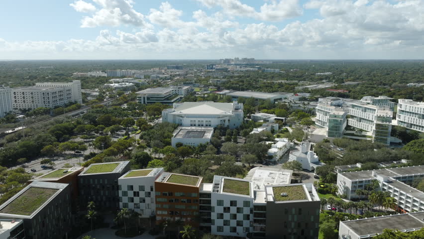 Coral Gables University of Miami Aerial 