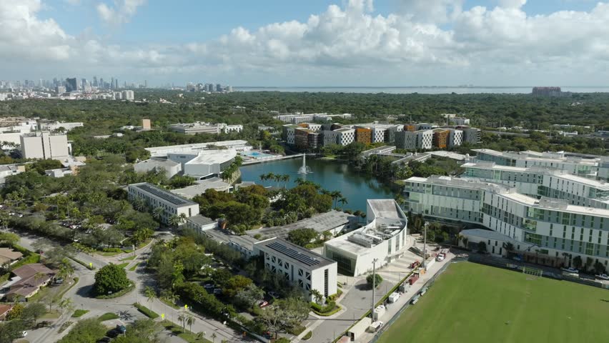 Coral Gables University of Miami Aerial 
