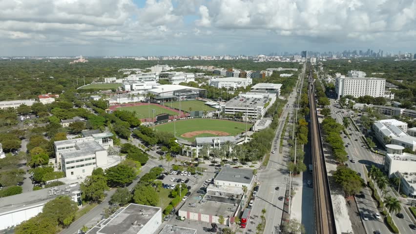 Coral Gables University of Miami Aerial 