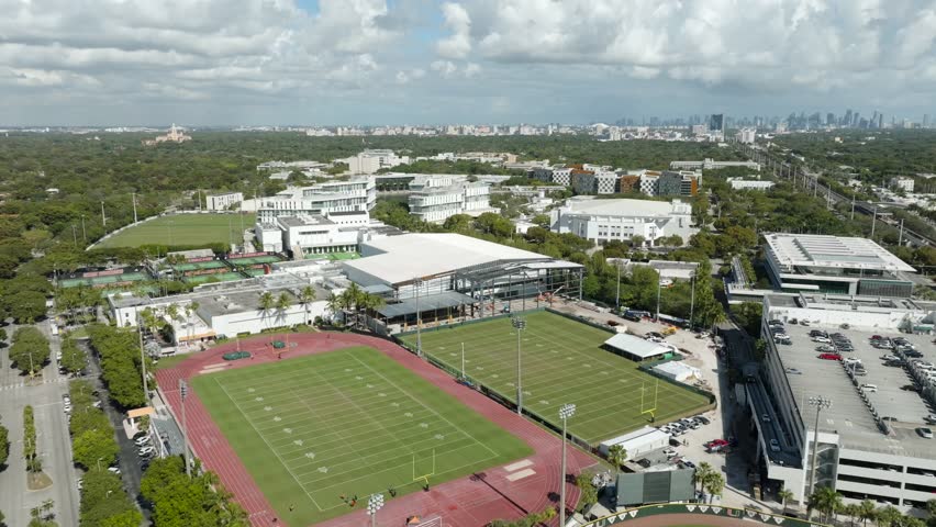 Coral Gables University of Miami Aerial 