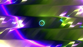 Abstract Cyberpunk Glitch Animation with Neon Geometric Shapes - Powered by Shutterstock - Get 15% off with code: PIKWIZARD15