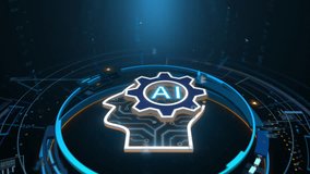 AI gear brain interface concept for artificial intelligence automation and digital technology background - Powered by Shutterstock - Get 15% off with code: PIKWIZARD15