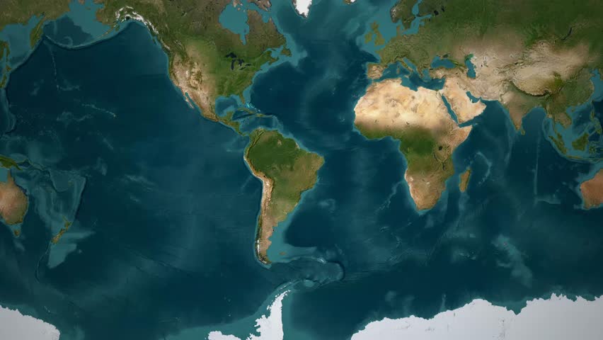 Brazil depicted with its national flag animation overlaying a satellite view of the country