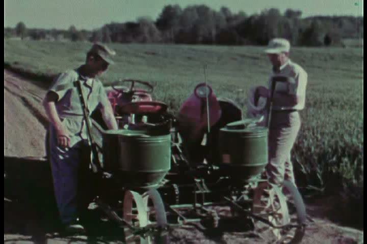 1960s - Corn is planted on the farm and the children go to school.