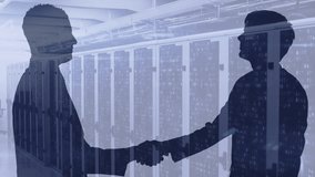 Animation of social media love icons data processing over businesspeople shaking hands. global networking, business, finance, data processing and digital interface concept digitally generated video. - Powered by Shutterstock - Get 15% off with code: PIKWIZARD15