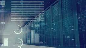 Animation of statistics and data processing over globe. Global business data processing digital interface and technology concept digitally generated video. - Powered by Shutterstock - Get 15% off with code: PIKWIZARD15