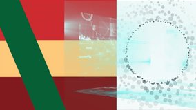 Animation of data processing over geometrical shapes. Global business and data processing concept digital generated video. - Powered by Shutterstock - Get 15% off with code: PIKWIZARD15