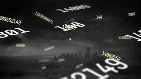 Animation of network of connections with icons over cityscape. Network, connections, data processing and technology concept digitally generated video. - Powered by Shutterstock - Get 15% off with code: PIKWIZARD15