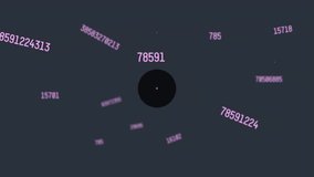 Animation of network of connections with icons over clock on abstract clock. Global connections networking and digital interface concept digitally generated video. - Powered by Shutterstock - Get 15% off with code: PIKWIZARD15