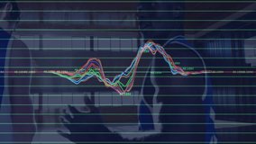 Player #7 walking onto court activating sports data overlay while players #10 #5 gathering midcourt. Athletic, teamwork, intensity, competition, data visualization, modern, fitness - Powered by Shutterstock - Get 15% off with code: PIKWIZARD15