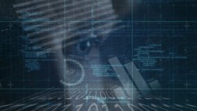 Animation of financial data processing and world map with binary coding. global business, finance and data processing concept digitally generated video. - Powered by Shutterstock - Get 15% off with code: PIKWIZARD15