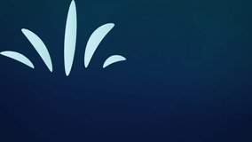 Animation of mint shapes and violet glitter over navy background. colour, shape, movement and communication concept digitally generated video. - Powered by Shutterstock - Get 15% off with code: PIKWIZARD15