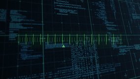 Animation of glowing data processing with markers over grid. global computing, data processing and digital interface concept digitally generated video. - Powered by Shutterstock - Get 15% off with code: PIKWIZARD15