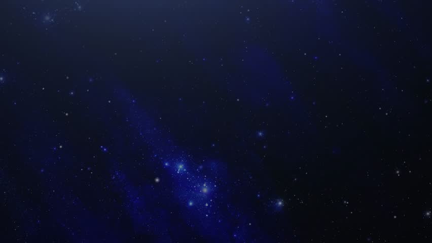 Cosmic blue Nebula Surrounded Millions of Stars