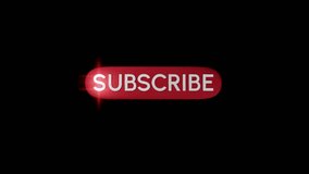 Subscribe button animation on dark background showing the action of clicking on the button during a tutorial - Powered by Shutterstock - Get 15% off with code: PIKWIZARD15