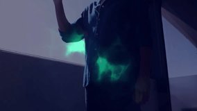 Animation of globe of network of connections over caucasian businesswoman using tablet. Global business connections data processing and technology concept digitally generated video. - Powered by Shutterstock - Get 15% off with code: PIKWIZARD15