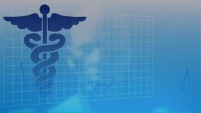 Medical symbol and data processing over world map and spinning human head model on blue background. Medical healthcare and technology concept - Powered by Shutterstock - Get 15% off with code: PIKWIZARD15