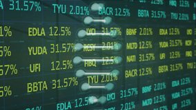 Animation of data processing over empty warehouse. Global business digital interface technology and networking concept digitally generated video. - Powered by Shutterstock - Get 15% off with code: PIKWIZARD15