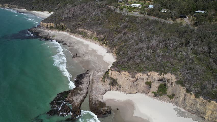 Egg Beach, Eaglehawk Neck, TAS, Australia - Drone Shot