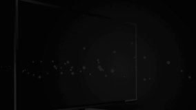 Animation of financial data processing over wind turbines. Global environment, sustainability, business, finance, computing and data processing concept digitally generated video. - Powered by Shutterstock - Get 15% off with code: PIKWIZARD15