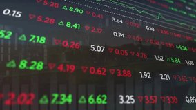 Animation of financial data processing over network of connections with globe. Global finance, business, connections, computing and data processing concept digitally generated video. - Powered by Shutterstock - Get 15% off with code: PIKWIZARD15