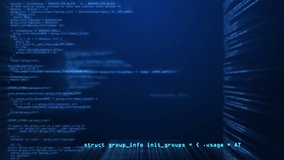 Animation of data processing on navy background. data processing and technology concept digitally generated video. - Powered by Shutterstock - Get 15% off with code: PIKWIZARD15