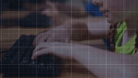 Animation of data processing over coronavirus cells financial text. Global digital interface technology and networking concept digitally generated video. - Powered by Shutterstock - Get 15% off with code: PIKWIZARD15