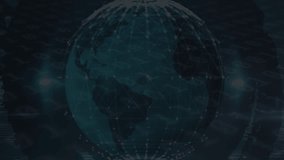 Animation of hearts over globe on black background. Global technology, computing and digital interface concept digitally generated video. - Powered by Shutterstock - Get 15% off with code: PIKWIZARD15