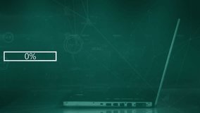 Animation of network of connections over hand using laptop and world map. Global business and digital interface concept digitally generated video. - Powered by Shutterstock - Get 15% off with code: PIKWIZARD15