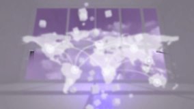 Animation of data processing over hand with smartphone and qr code. Global business and digital interface concept digitally generated video. - Powered by Shutterstock - Get 15% off with code: PIKWIZARD15