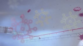 Animation of covid text over people and digital icons and spinning. Global covid pandemic concept digitally generated video. - Powered by Shutterstock - Get 15% off with code: PIKWIZARD15